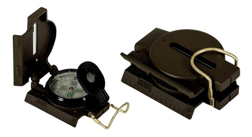 Brujula Lensatic Compass - Estilo Militar Metal Camping