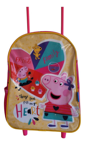 Mochila Infantil Peppa Pig Corazon Carro 12 Pulgadas 55401