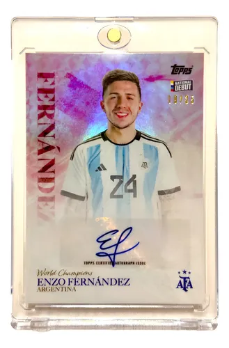 Topps Argentina FILETEADO ENZO インサート15シリ Enzo Fernandez Auto 19/25 - Argentina World Champions