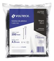 Comprar Cincho Plástico 50 Lb 30 Cm Negro Bolsa Con 1000 Pzas 47472