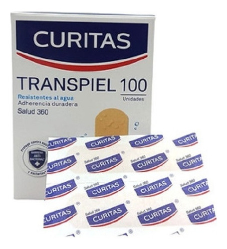 Curitas Transpiel Resistente Al Agua 100 Pzas