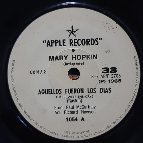 Simple Mary Hopkin Apple Records C26