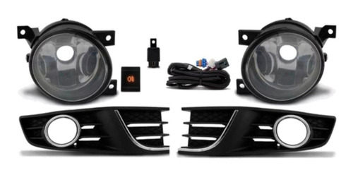 Imagem 2 de 2 de Kit Farol De Milha Polo 2012 2013 2014 2015 Botão Original