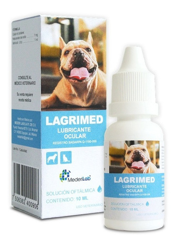 Lagrimed Lubricante Ocular 10 Ml Perro Y Gato Mederilab