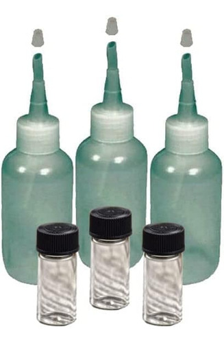 (3 3oz Sniffer Bottles And (3) Glass Vial For Your Gold...