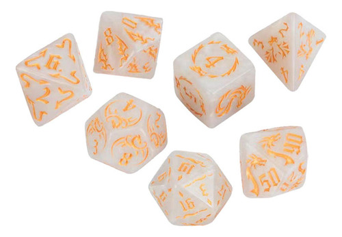 4 Juego De Dados Poliédricos De 7 Piezas, Juego De Dados