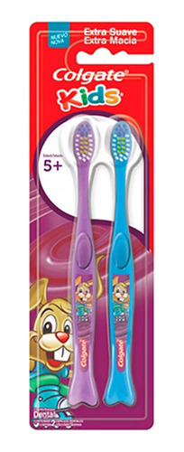 4un Cepillo Dental Infantil Colgate Kids Conejo Pack X 2