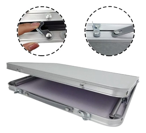 Mini Mesa Plegable De Cama Portatil Bandeja Blanco Moderno