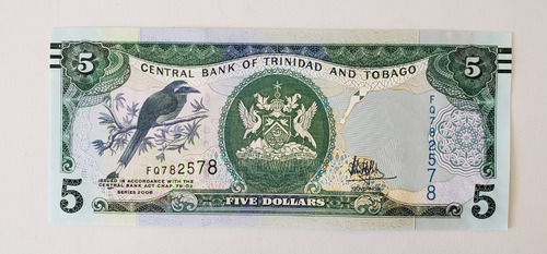 Trinidad Y Tobago - Billete 5 Dólares 2006 - Unc