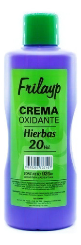 Crema Oxidante Almendras - Hierbas Frilayp X 20 Vol X920ml.