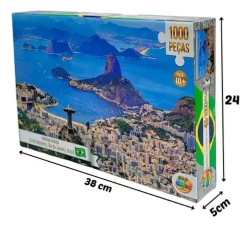 Quebra Cabeça Cristo Redentor-1000pcs-gg Jogo Família
