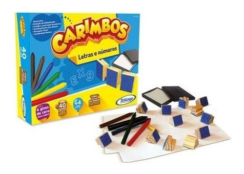 Carimbos Letras E Numeros - Brinquedo Educativo Xalingo