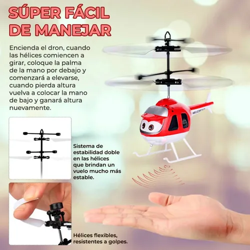 Mini Drone Helicoptero Caricatura Volado Inducci n Luz Juego