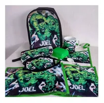 Comprar Set Jardin Infantes Taza Mantel Mochila Con Nombre A Pedido
