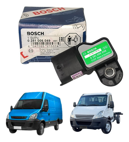 Sensor Map Bosch Utilit. Euro 5 3.0 16v 0281006049 504307953