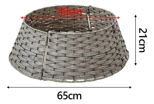- Collar De Mimbre Artificial Para Navidad, Falda De