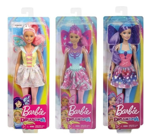 Muñeca Barbie Dreamtopia Hada Gjj98 Mattel