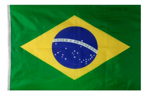 Kit 100 Bandeiras Do Brasil Em Poliéster 60x90 Barata 
