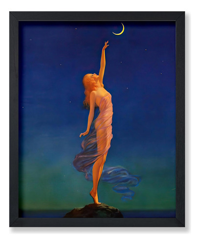 Póster Vintage De Cartel Master Reaching For The Moon, Arte