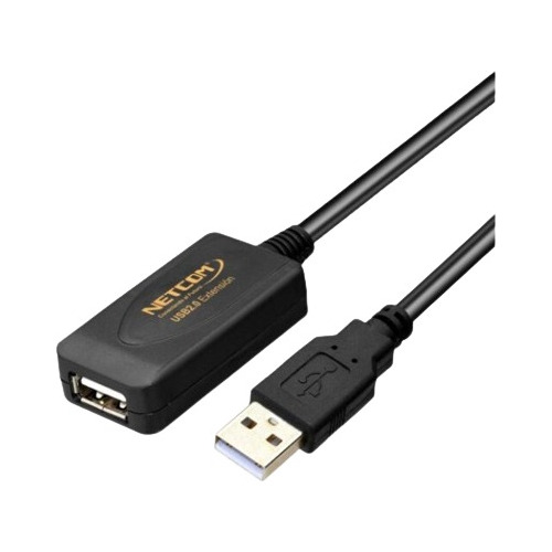 Cable De Extension Usb 2.0 De 10 Metros Netcom Pc Laptop 