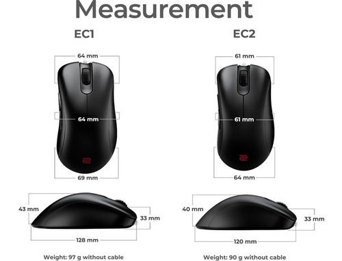 Imagen 7 de 7 de Mouse Gamer Benq Zowie Ec1 Para Esports