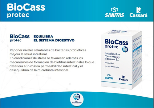 Imagen 4 de 8 de Biocass L R Protec Probioticos X 30 Capsulas Sistema Inmune