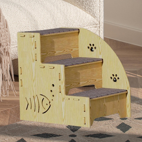 Escalera Para Perros Y Cachorros, 3 Escalones,