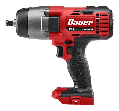 Pistola De Impacto De 1/2 Bauer Inalambrica Color Rojo/negro
