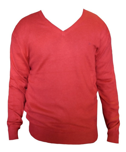 Sweater Hombre Algodón Escote V Aspen Wrangler Rojo