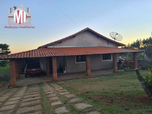 Imagem 1 de 30 de Ótima Chácara Com 4 Dormitórios, Edícula, Salão De Jogos, Pomar, Horta, Bem Localizada, À Venda, 5000 M² Por R$ 630.000 - Zona Rural - Pinhalzinho/sp - Ch0984