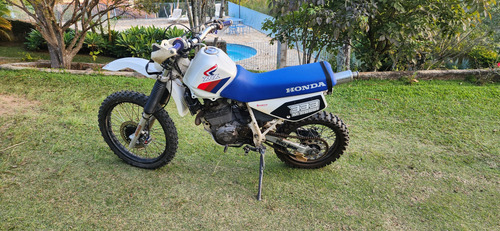 Moto De Trilha Honda Xlx 350r Com Placa Amarela