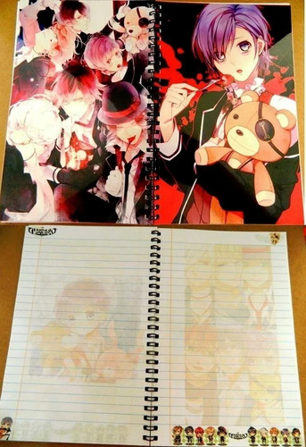 Libreta Diabolic Lovers Cuaderno Varios Modelos Kawaii