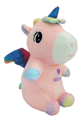 Peluche Unicornio Arcoiris Kawaii Suave Tierno Muñeco