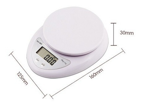 Balanza Pesa Digital De Cocina Hasta 1g-5kg Alta Precisión