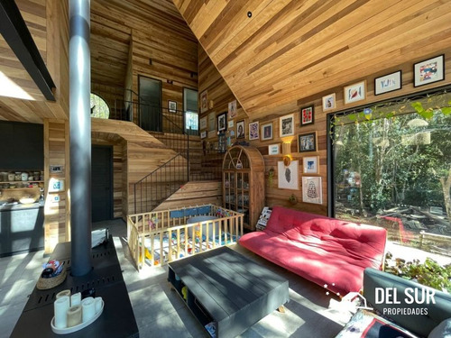 Casa Moderna Rodeada De Bosque En Loteo Urbanizado Sta Clara