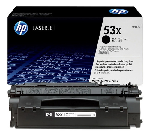 Toner Hp 53x Q7553x Láser 7000 Páginas Negro