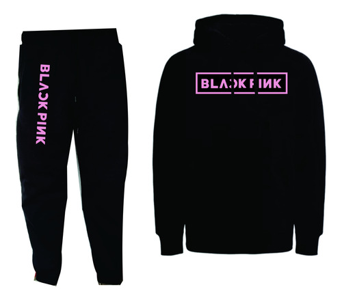 Conjuntos Sudadera+buzo Grupo Black Pink Logos Kpop