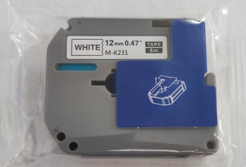 Fita Mk-231 Compativel Brother White - Masterprint Cor Branco