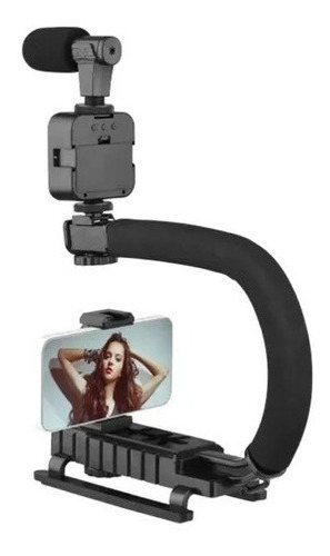 Estabilizador Para Celular Y Cámara Ay-49u Luz Led Control | Envío gratis