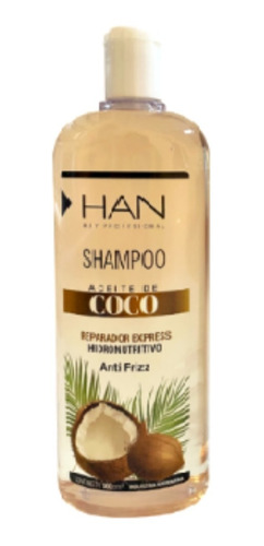 Imagen 1 de 1 de Han Shampoo Aceite De Coco Reparador Express Nutritivo 500ml