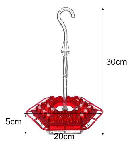 Imagem 2 de 10 de Alimentador Bebedouro Inteligente Hexagonal Para Beija-flor