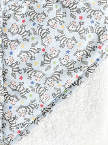 Toalla De Baño Para Niños De Microfibra Y Secado Rapido Color Blanco-zebra