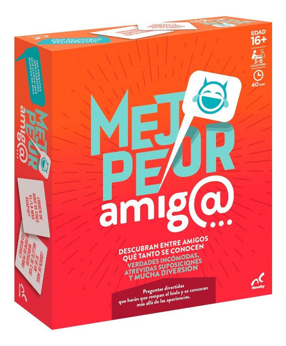 Juego De Mesa Mejor Peor Amigo 200 Preguntas Novelty