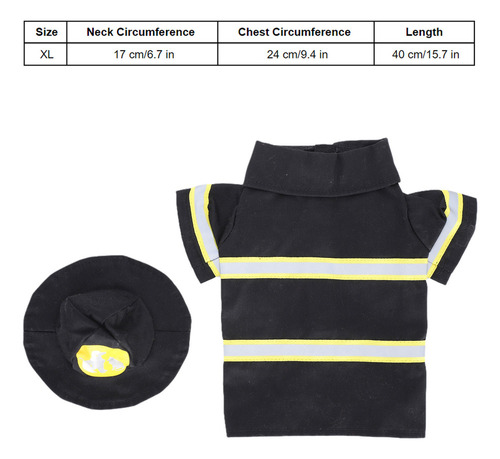 D Disfraces De Halloween Para Perro, Bombero, Chaqueta,