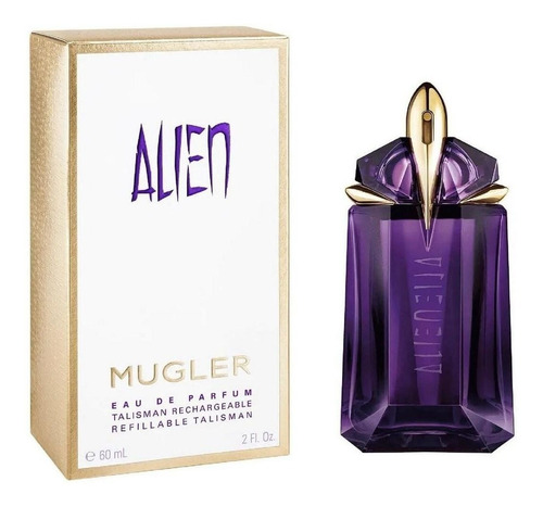 Perfume Original  Mugler Alien Edp 60 ml Mujer Recargable 3c