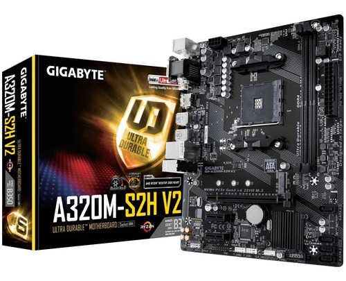 Motherboard Amd Gigabyte A320m S2h V2 Am4 Rev 1.2