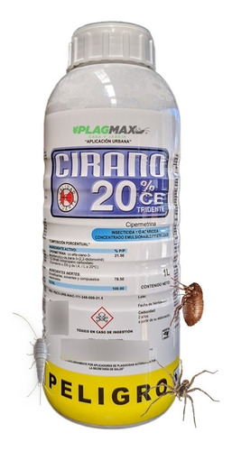 Cirano 20 1 Lt Insecticida Cipermetrina Mosca Mosquito Avisp