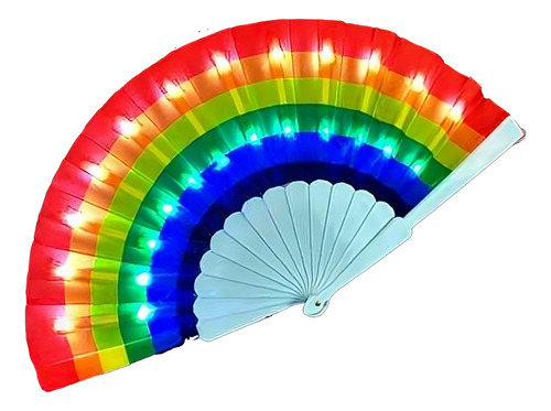 Abanico Multicolor Con Luz X1u