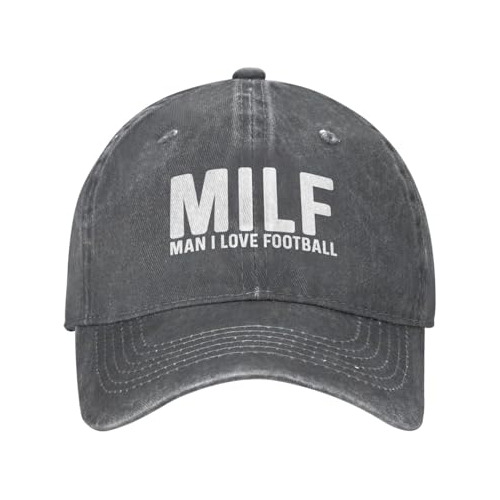 Gorra  Milf Man I Love Football  Para Mujer, Gorra Divertida