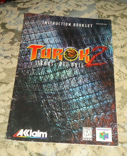 Manual Turok 2 Original - Nintendo 64